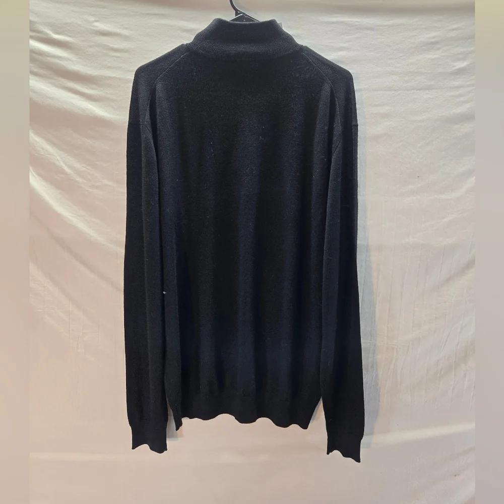 Collars and Co Men's Small Cashmere Touch Australian Merino 1/4 Zip Sweater New